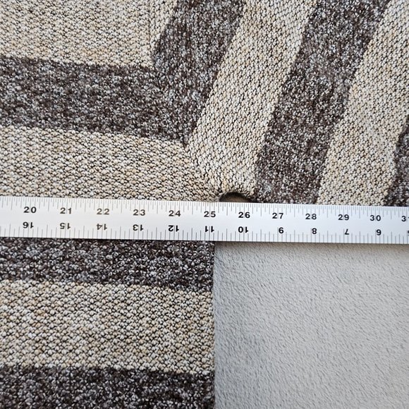 Pronti Collection by Phita Sweater Mens 3XL Brown Striped 1/4 Zip Lined Pullover - Picture 5 of 9